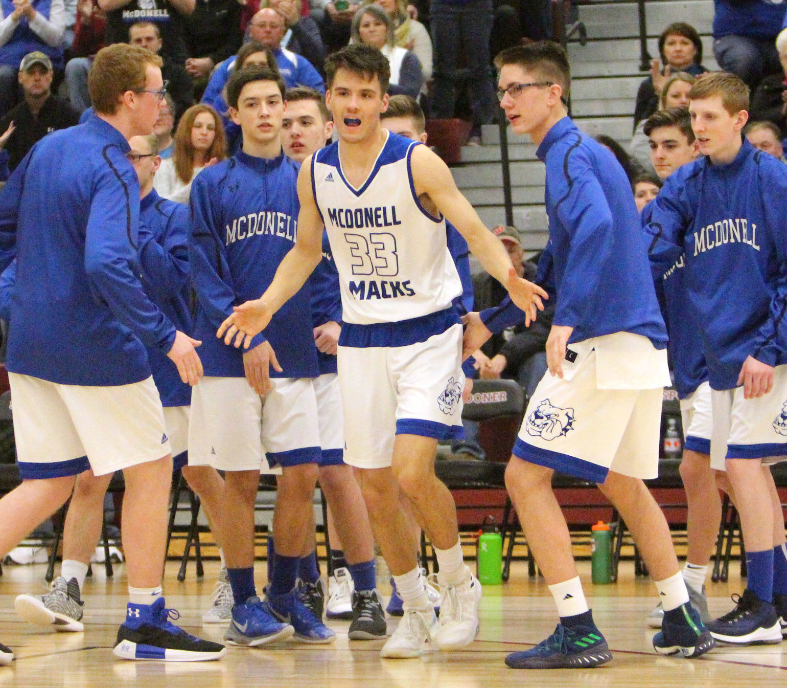 McDonell boys basketball vs South Shore at Spooner 3-10-18